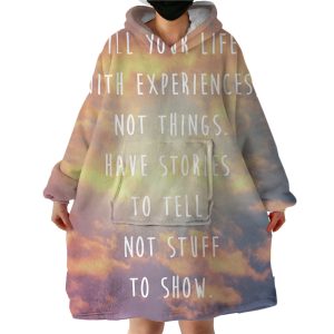 Life Quote Hoodie Wearable Blanket WB2087