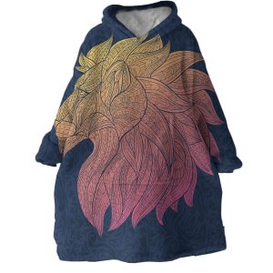 Lion Hoodie Wearable Blanket WB0860 1