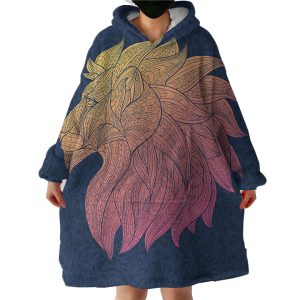 Lion Hoodie Wearable Blanket WB0860