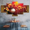 Living Room Flower Vase Painting 5 Piece Five Panel Wall Canvas Print Modern Art Poster Wall Art Decor