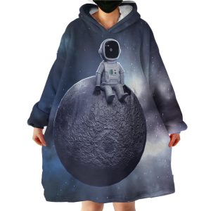 Lonely Astronaut Hoodie Wearable Blanket WB1258