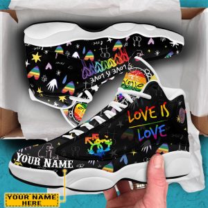 Love Is Love Pride Lgbt Custom Name Air Jordan 13 Shoes
