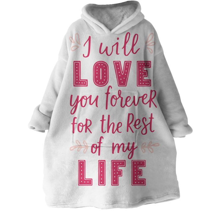 Love Quote Hoodie Wearable Blanket WB0847 1