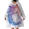 Luna Fox Hoodie Wearable Blanket WB1976