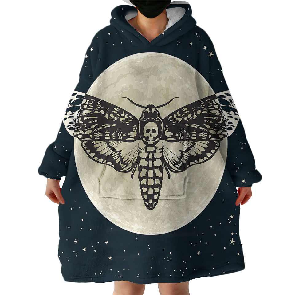 Luna Moth Hoodie Wearable Blanket WB0116
