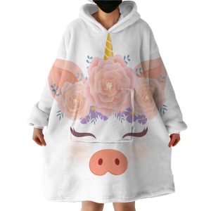 Magical Piggy Hoodie Wearable Blanket WB2091