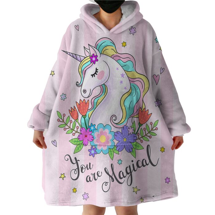 Magical Unicorn Hoodie Wearable Blanket WB1426