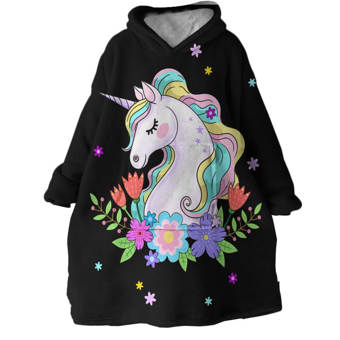 Magical Unicorn Hoodie Wearable Blanket WB1450 1