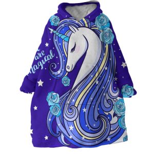 Magical Unicorn Hoodie Wearable Blanket WB2043 1
