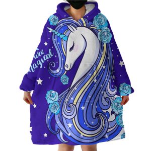Magical Unicorn Hoodie Wearable Blanket WB2043