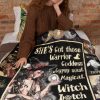 Magical Witch Halloween Blanket Halloween Blanket Family Gifts Cozy Plush Fleece Premium Mink Sherpa