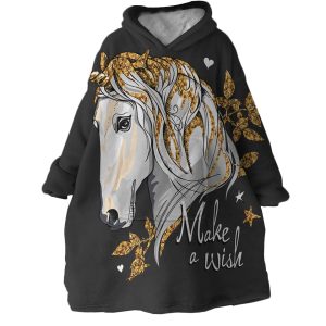 Make A Wish Unicorn Hoodie Wearable Blanket WB1208 1