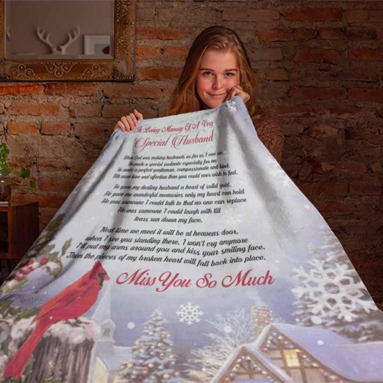 Memory Of A Very Special Husband Blanket Christmas Gift Anniversary Gift Sherpa Blanket Fleece Blanket 1