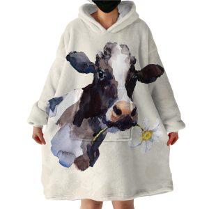 Milk Cow Hoodie Wearable Blanket WB0005