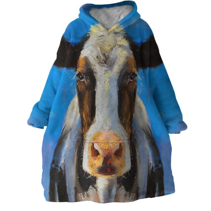 Milk Cow Hoodie Wearable Blanket WB1343 1