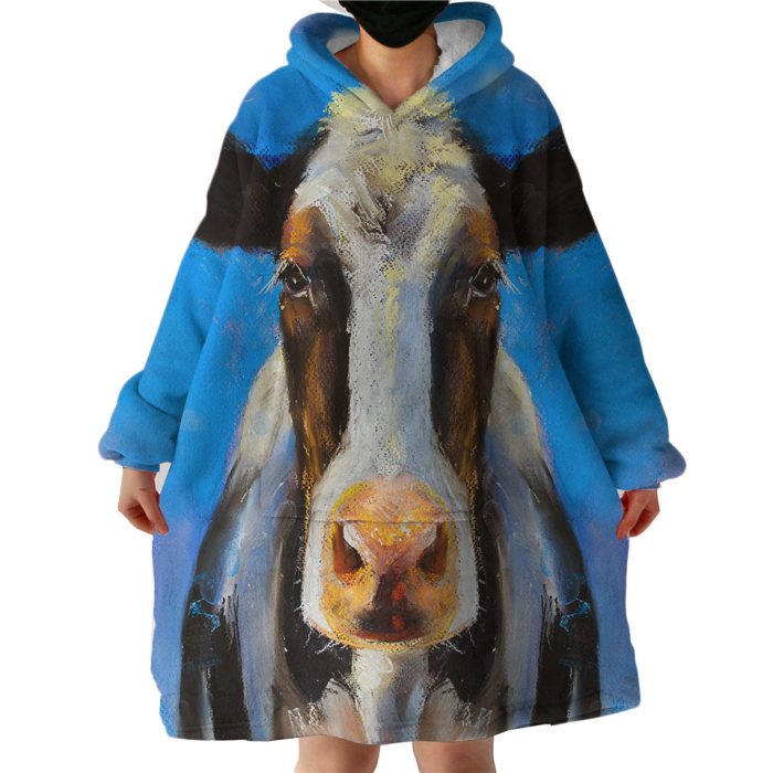 Milk Cow Hoodie Wearable Blanket WB1343