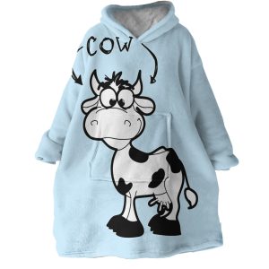 Milk Cow Hoodie Wearable Blanket WB1899