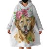 Miss Woof Hoodie Wearable Blanket WB1031