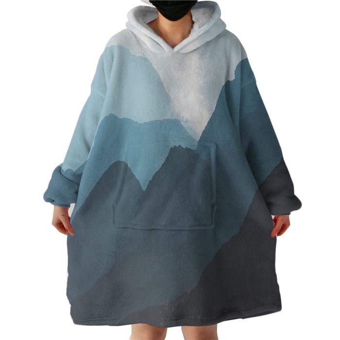 Mountains Hoodie Wearable Blanket WB1055