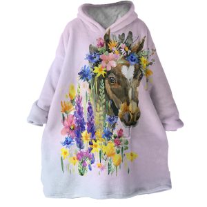 Ms Horse Hoodie Wearable Blanket WB1710 1