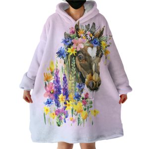 Ms Horse Hoodie Wearable Blanket WB1710