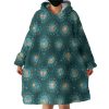 Multi Animal Zodiac Sign Green Theme Hoodie Wearable Blanket WB0250