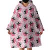 Multi Love Panda Pink Theme Hoodie Wearable Blanket WB0210