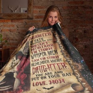 My Dear Daughter Blanket Love Daughter Blanket Family Gifts Cozy Plush Fleece Premium Mink Sherpa Halloween Gifts 2