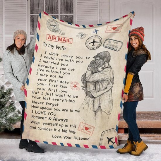 My Wife Fleece Blanket Sherpa Blanket Anniversary Gift Family Blanket Gift For Wife
