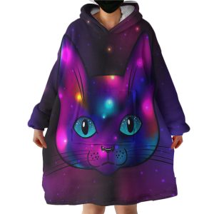 Mystique Cat Hoodie Wearable Blanket WB1752