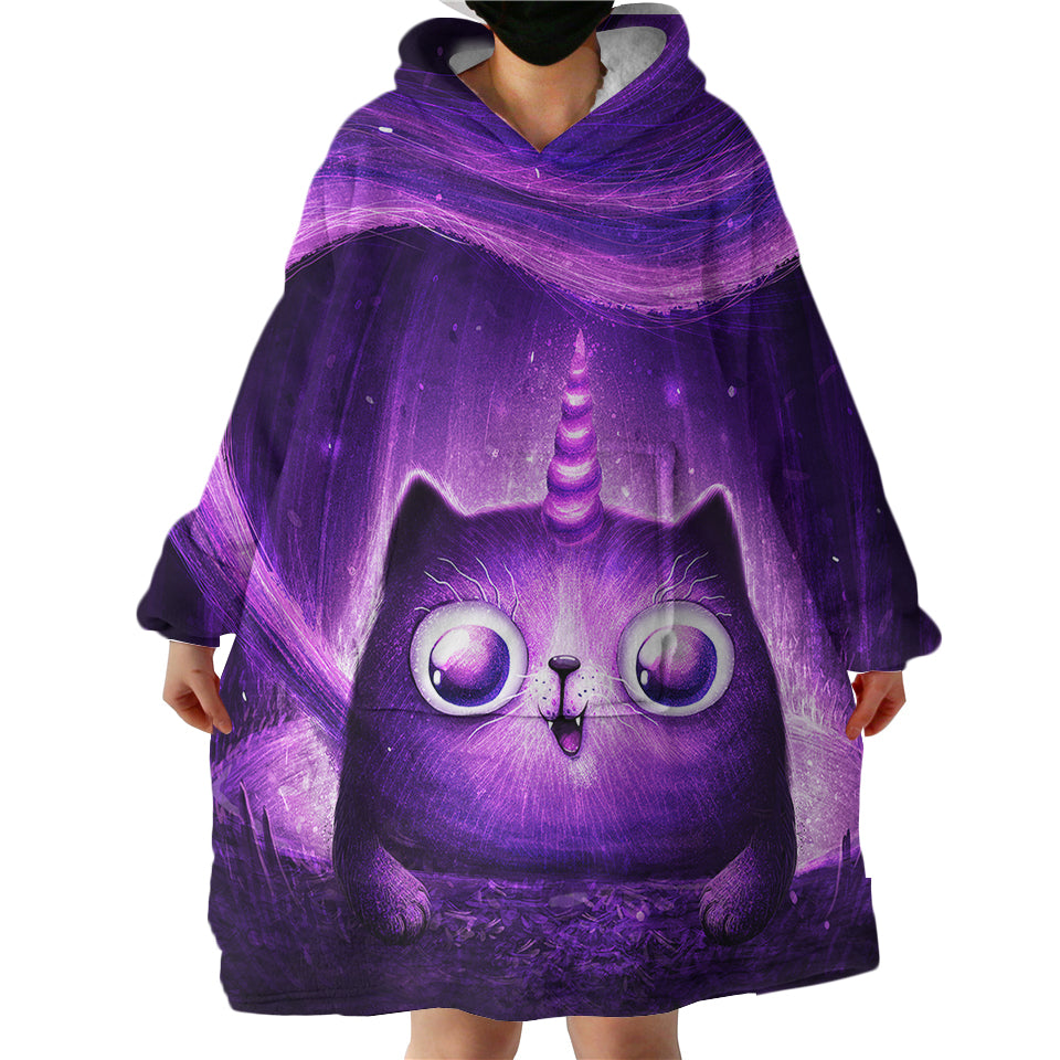 Mystique-Meow-Hoodie-Wearable-Blanket-WB1741 Mystique Meow Hoodie Wearable Blanket WB1741