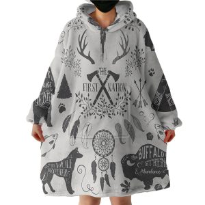 Nation Dream Catcher Hoodie Wearable Blanket WB0814