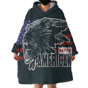 Native American Hoodie Wearable Blanket WB1731