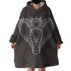Night Shift King Snake Hoodie Wearable Blanket WB0505