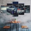 Nissan Skyline Gtr Car Canvas 5 Piece Five Panel Print Modern Wall Art Poster Wall Art Decor