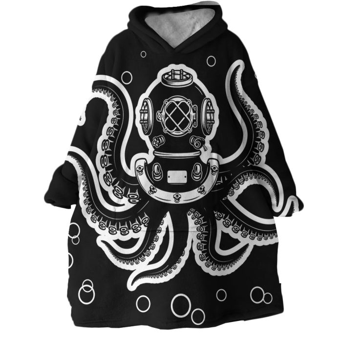 Octopus Hoodie Wearable Blanket WB2100 1