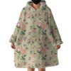 Orange Roses Hoodie Wearable Blanket WB1346