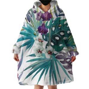 Orchid Hoodie Wearable Blanket WB1335