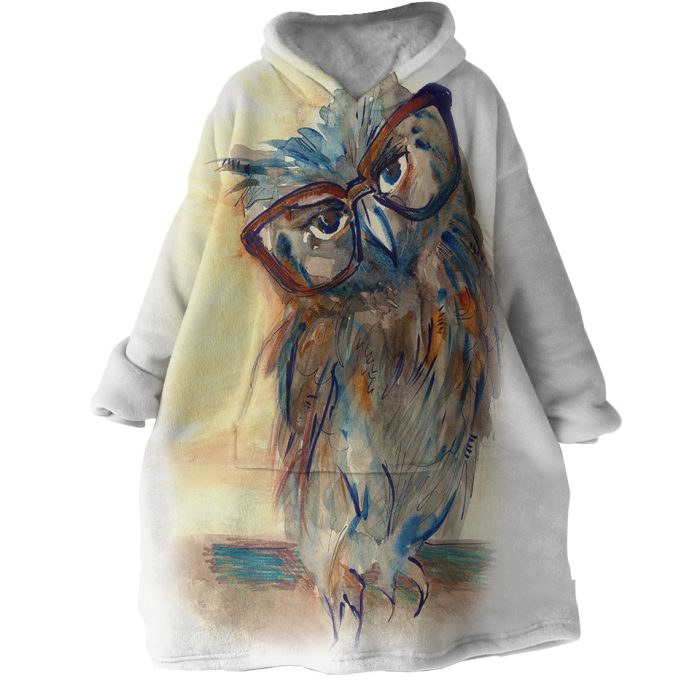Owl Hoodie Wearable Blanket WB0044 1