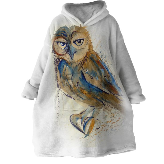 Owl Hoodie Wearable Blanket WB0866 1