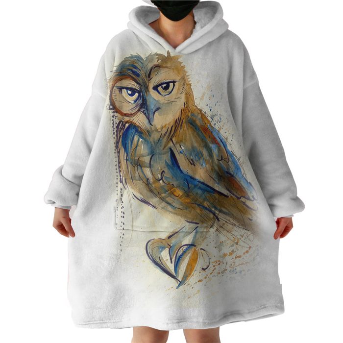 Owl Hoodie Wearable Blanket WB0866