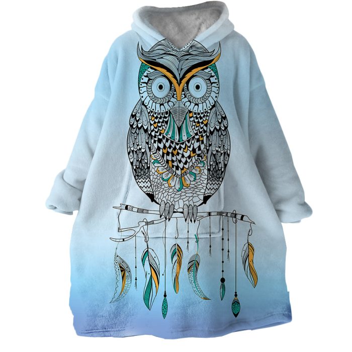 Owl Hoodie Wearable Blanket WB2056 1