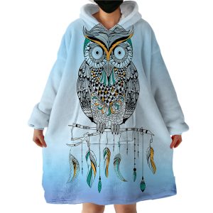 Owl Hoodie Wearable Blanket WB2056