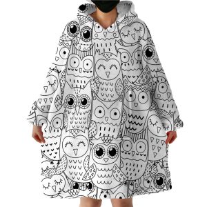 Owl Themed Hoodie Wearable Blanket WB1918