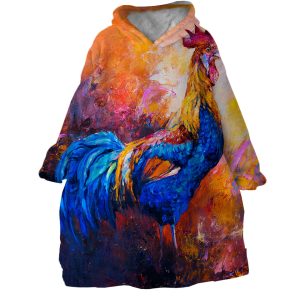 Painted Chook Hoodie Wearable Blanket WB1676 1