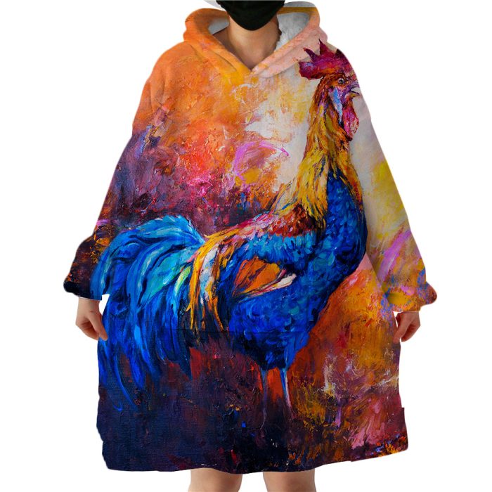 Painted Chook Hoodie Wearable Blanket WB1676