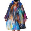 Painted Horse Hoodie Wearable Blanket WB1908