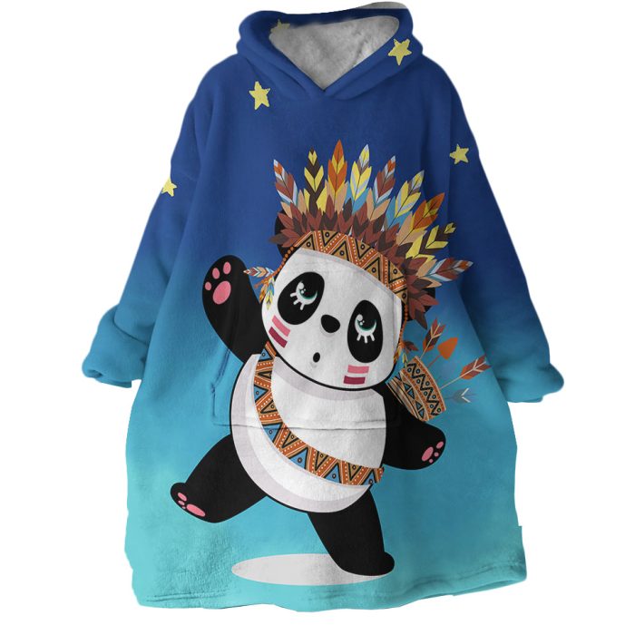 Panda Archer Hoodie Wearable Blanket WB1609 1