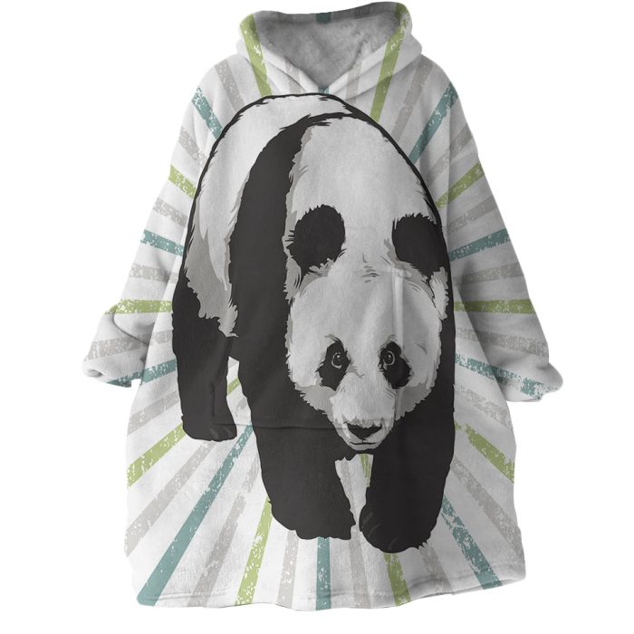 Panda Hoodie Wearable Blanket WB1040 1