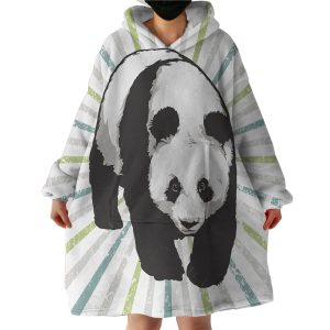 Panda Hoodie Wearable Blanket WB1040